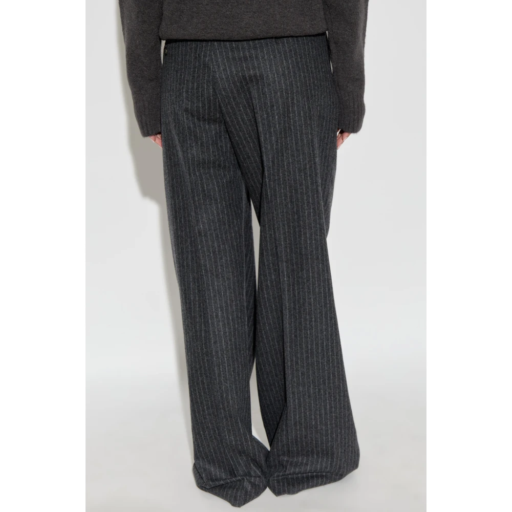 Ami Paris Broek met gestreept patroon Gray Dames