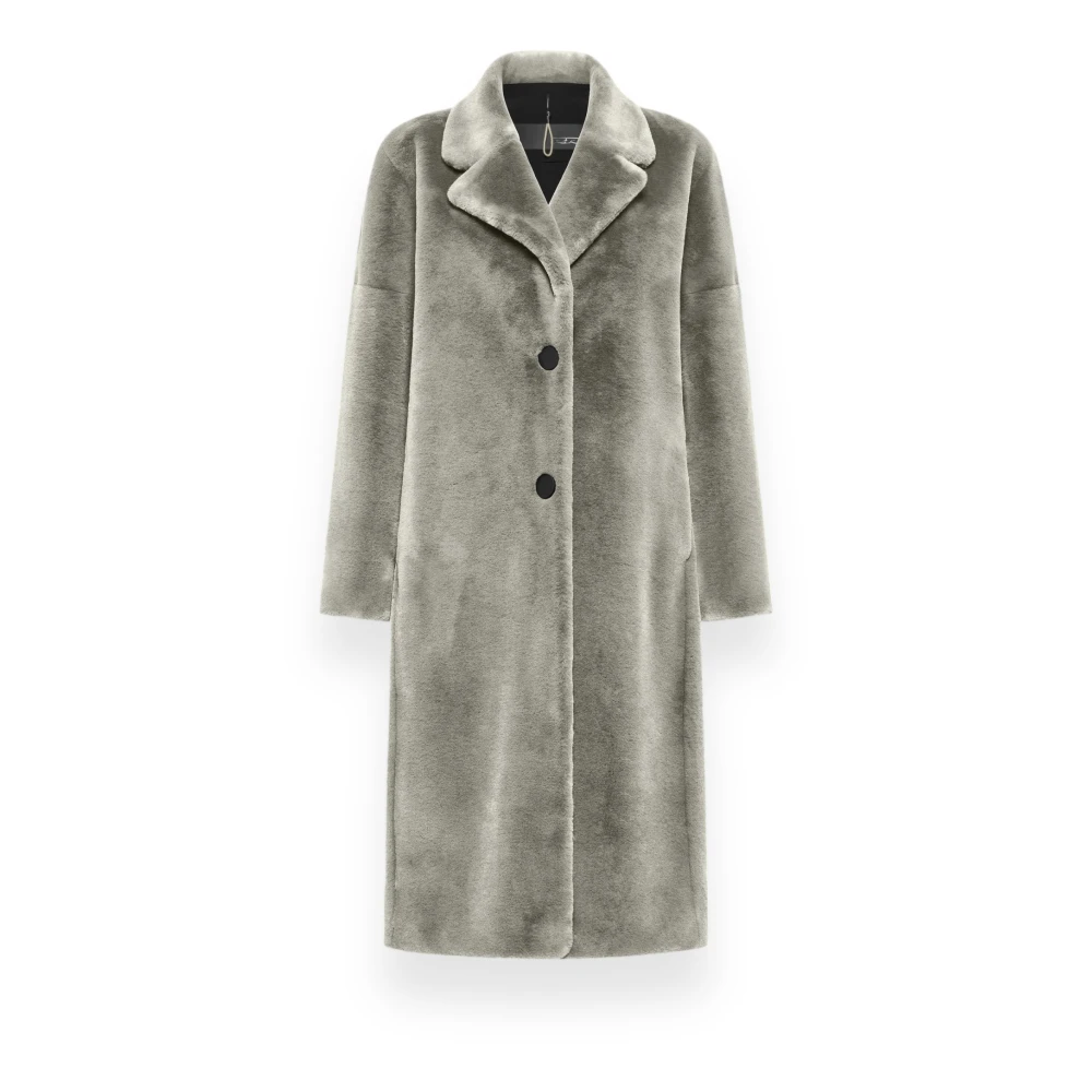 RRD Eco Fur Kimono Jas Gray Dames