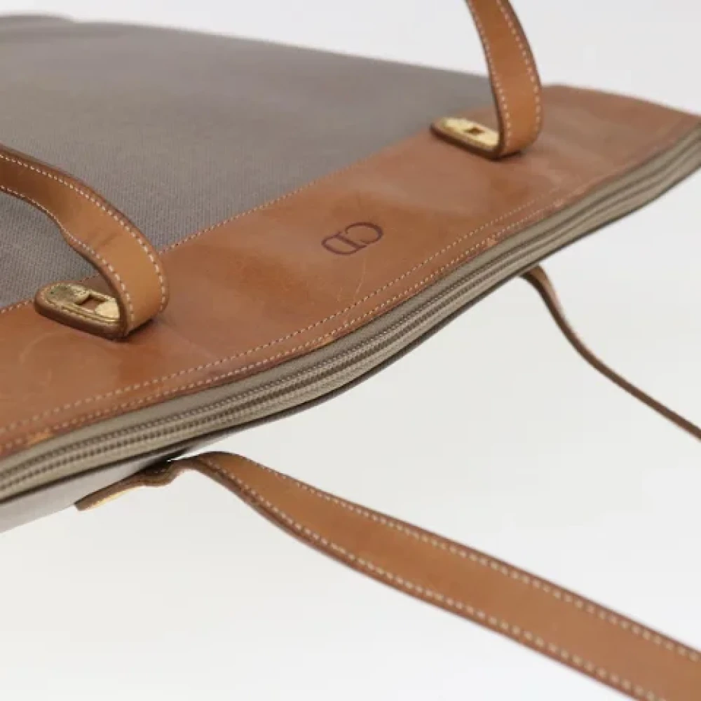 Dior Vintage Pre-owned Canvas totes Gray Dames
