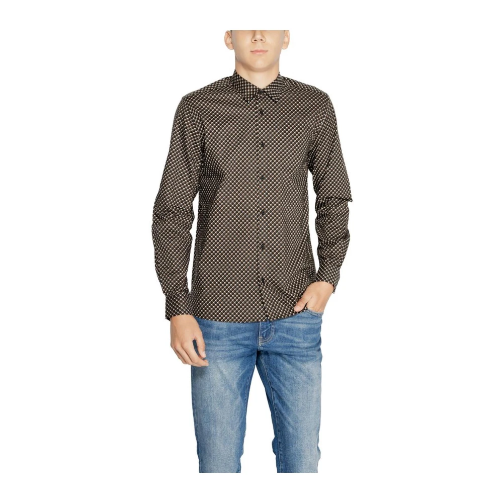 Antony Morato Klassieke katoenen overhemdcollectie Brown Heren