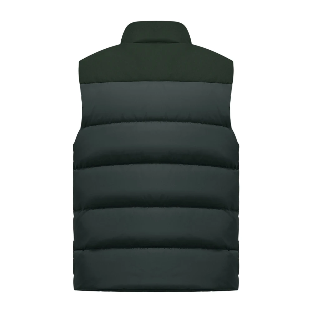 BomBoogie Gewatteerd donsvest met Maxi-zakken Green Heren