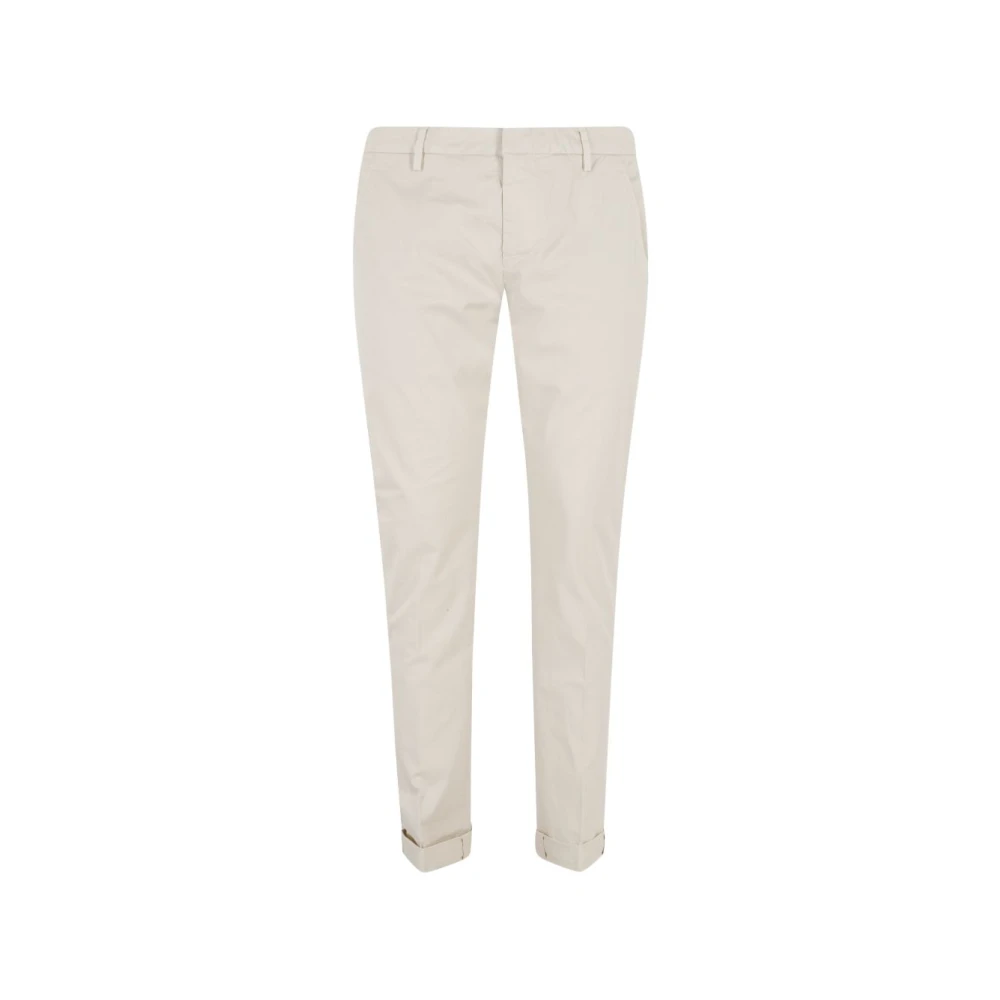 Dondup Mannelijk Beige Broeken Heren, W36, Katoen, Gaubert Slim-Fit Broek
