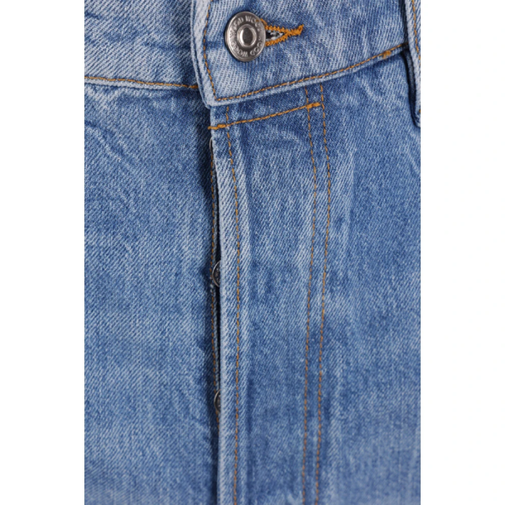 Wood Losvallende Biologisch Katoen Denim Jeans Blue Heren