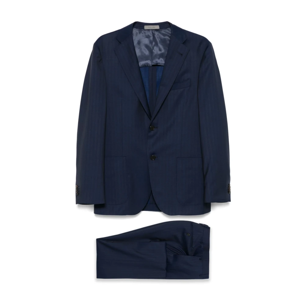 Corneliani Blauwe Elegante Jurken Blue Heren