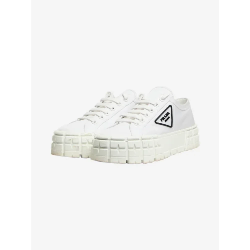 Prada Vintage Pre-owned Gummi sneakers White, Dam