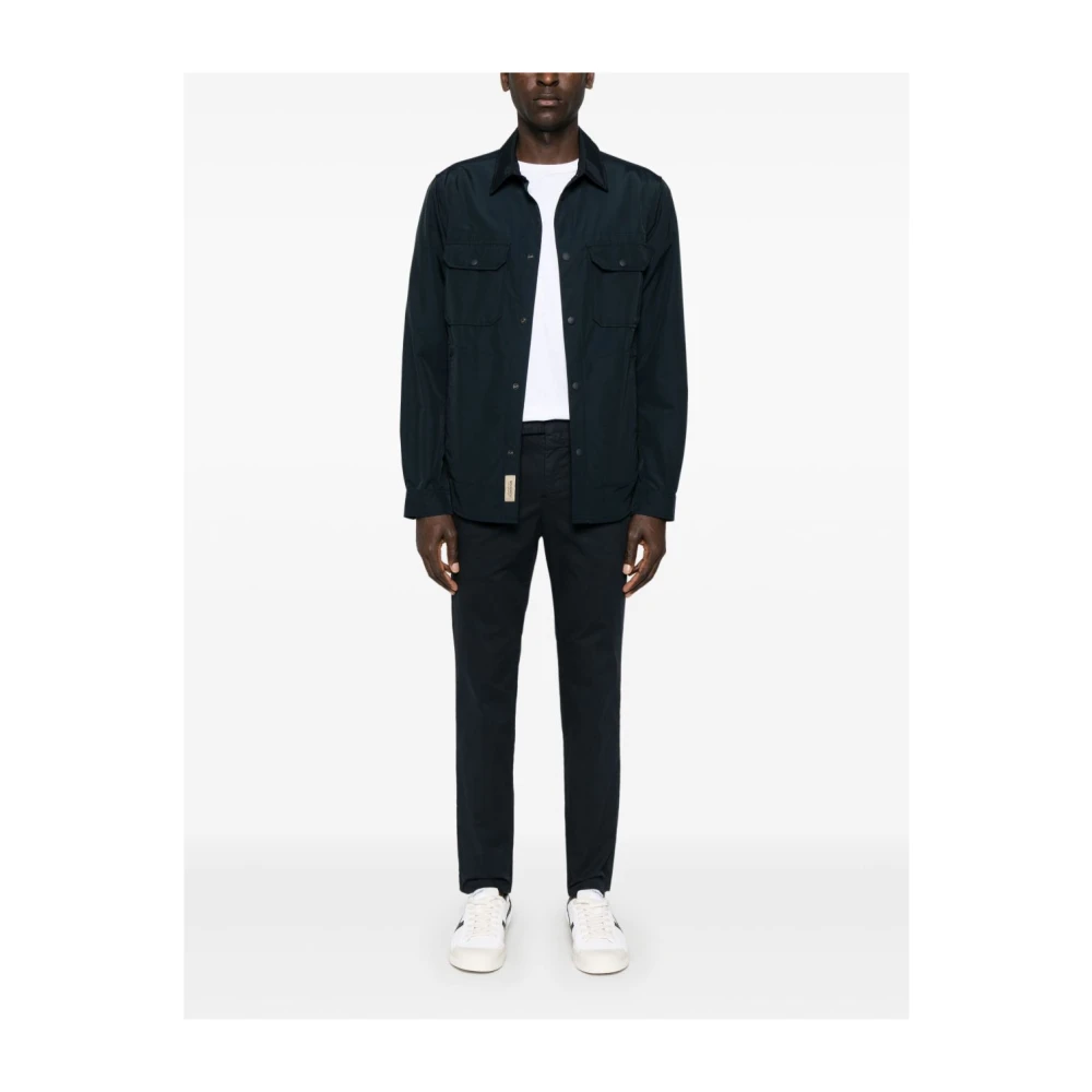 PT Torino Blauwe Broek met Pruisisch Blauwe Details Blue Heren