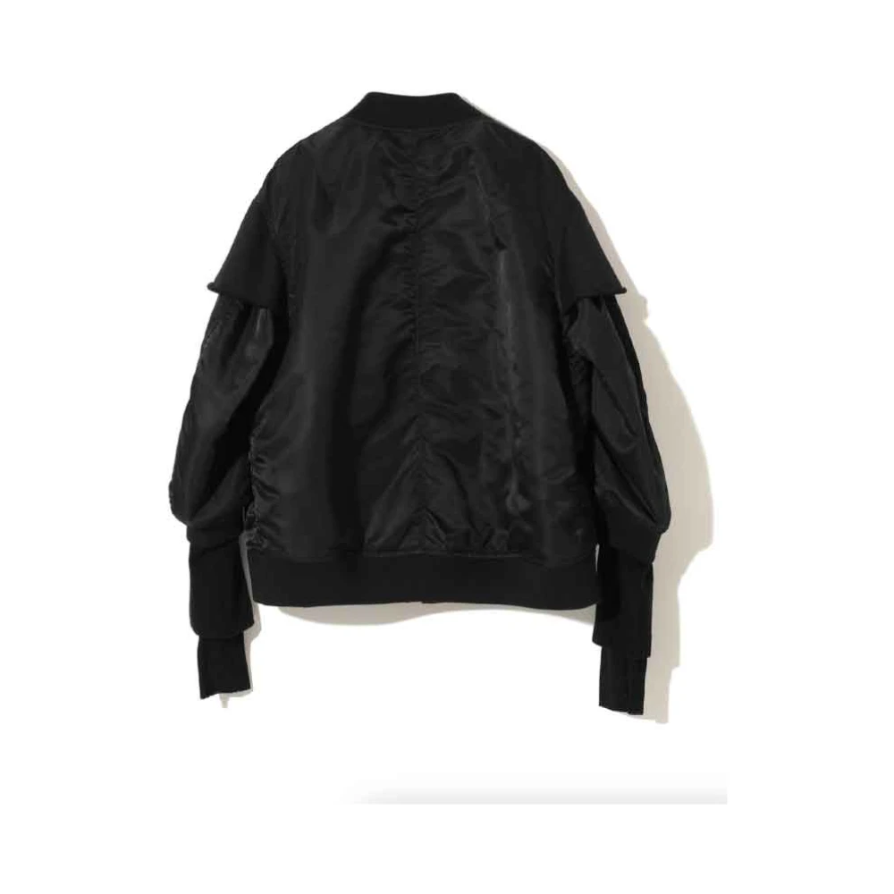 Undercover Gelaagde Katoenen Ritsjas Black Dames