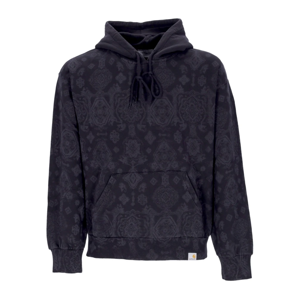 Carhartt WIP Zwarte hoodie met barokprint Black Heren