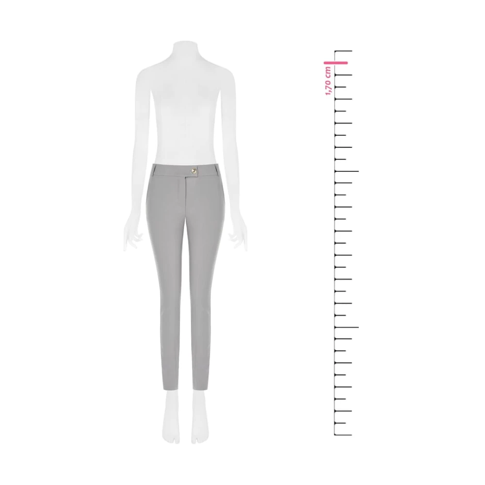 RINASCIMENTO Skinny broek van technische stof Gray Dames
