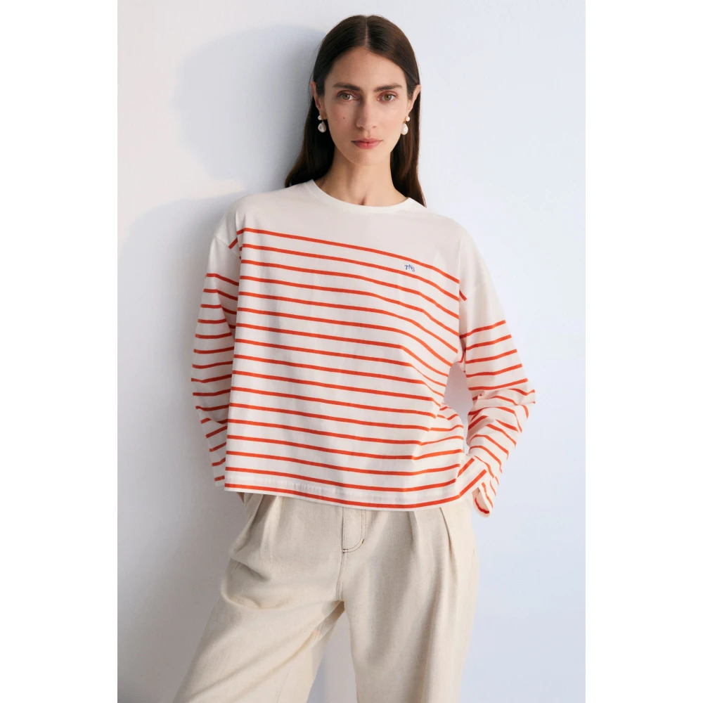 The New Society Komotini Vrouw Tee Chili Red Dames
