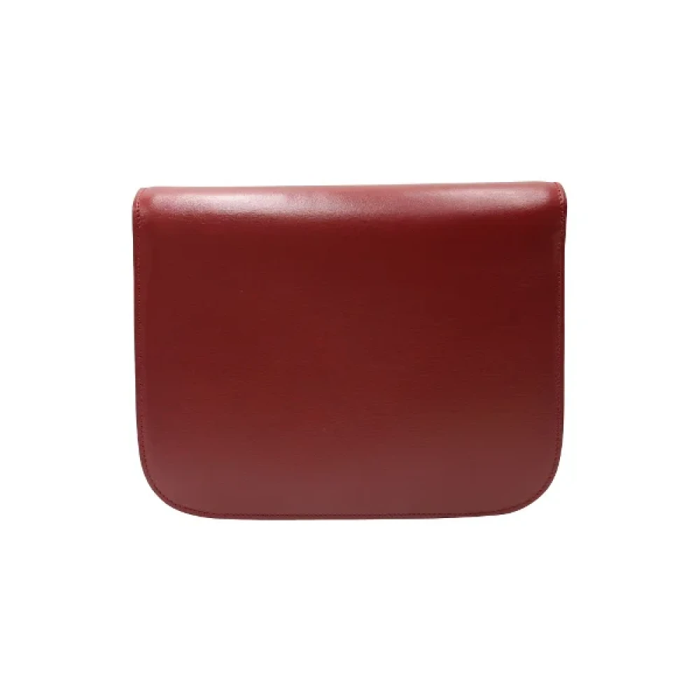 Celine Vintage Pre-owned Leather crossbody-bags Red Dames