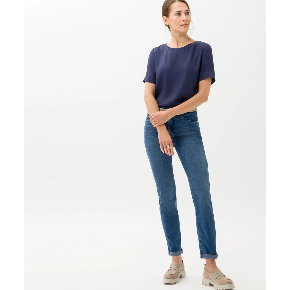 BRAX Skinny Jeans Blue Dames