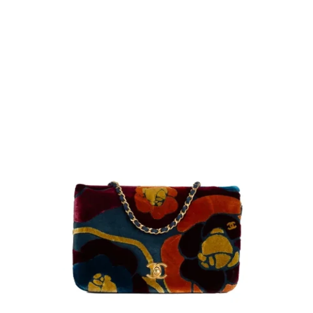 Chanel Vintage Pre-owned Velvet chanel-bags Multicolor Dames