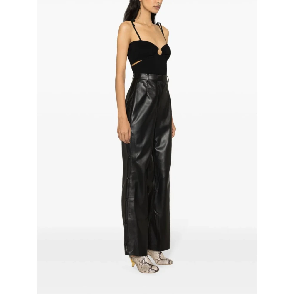 Nanushka Rechte broek Felina Black Dames