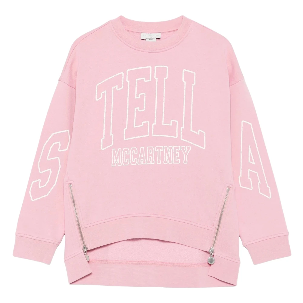 Stella Mccartney Girls Pink Kids Sweatshirts, 4 Y, Logo Sweatshirt