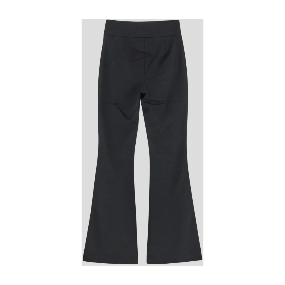 Diesel Polyester broek met logoprint Black Dames