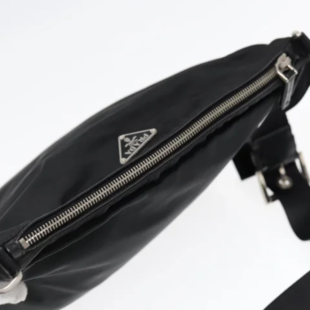 Prada Vintage Pre-owned Nylon shoulder-bags Black Dames