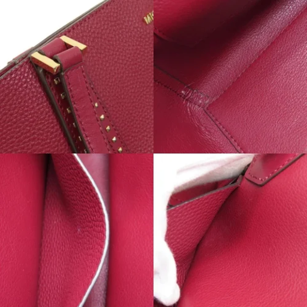 Michael Kors Pre-owned Leather handbags Red Dames