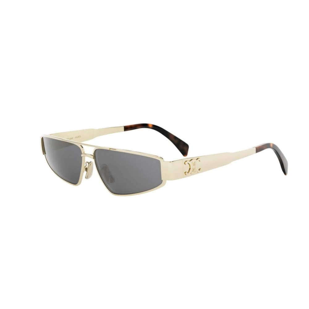 Celine Yellow Sunglasses, Unisex, 59 Mm, Metal Triomphe Sunglasses