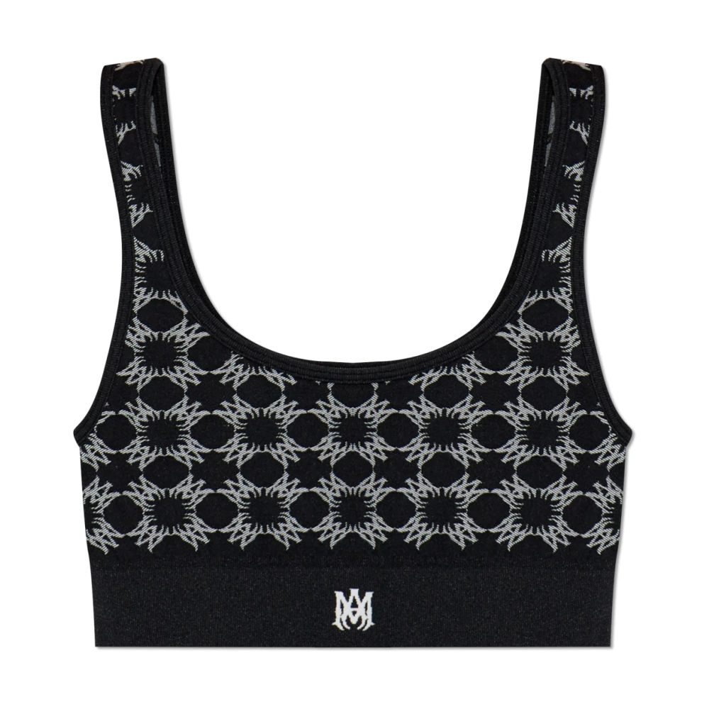 Amiri Sportbeha met Monogram Black Dames