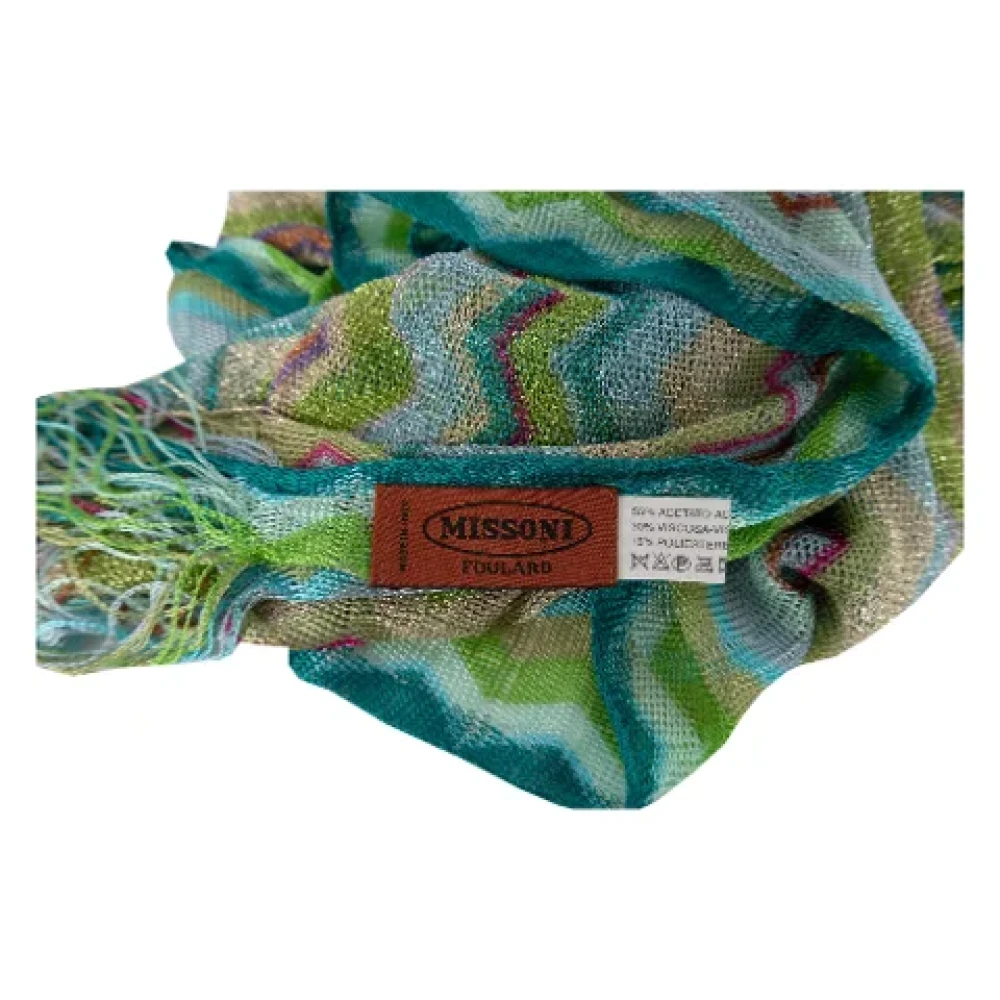 Missoni Pre-owned Acetate scarves Multicolor Dames