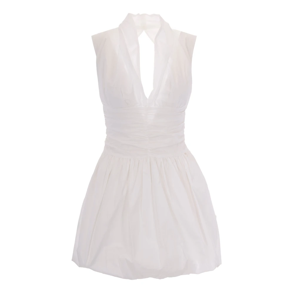 Liu Jo White Short Dresses, Female, S, Short Dress With Cut-Out