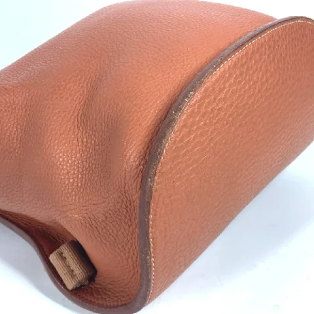 Hermès Vintage Pre-owned Leather backpacks Brown Dames