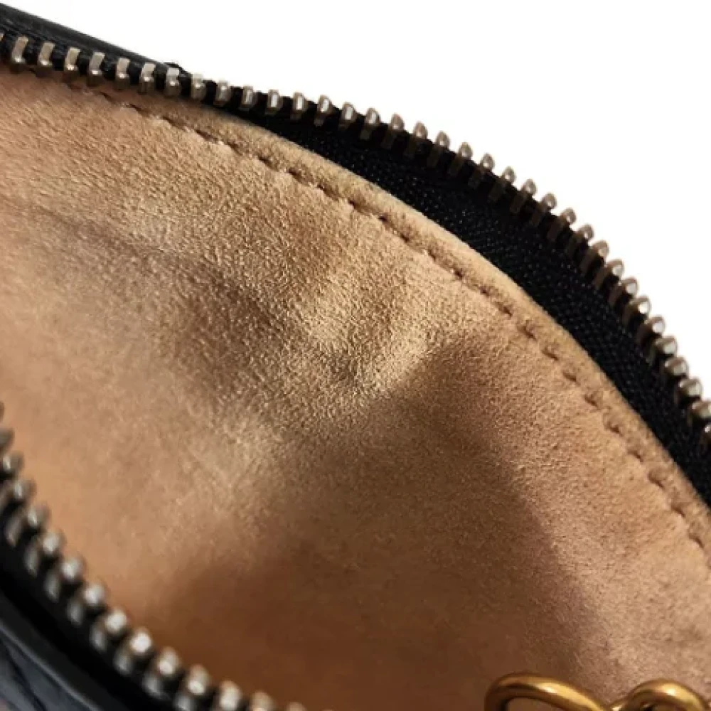 Gucci Vintage Pre-owned Leather wallets Black Dames