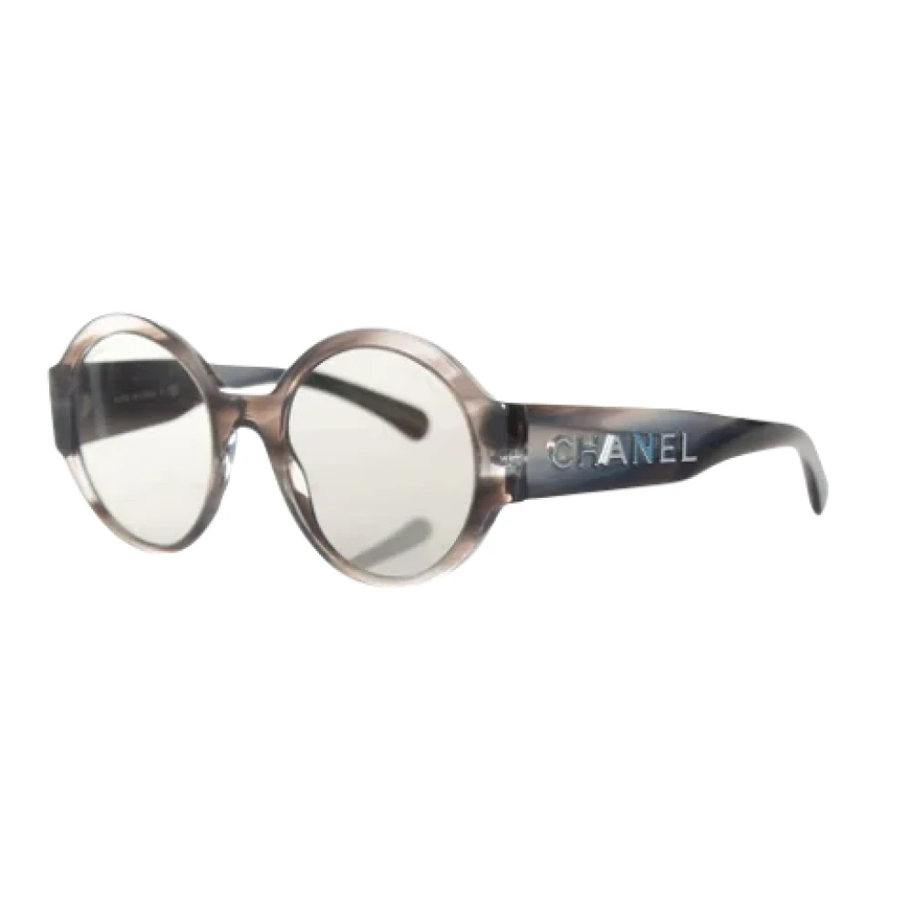 Chanel Vintage Pre-owned Plastic sunglasses Gray Dames