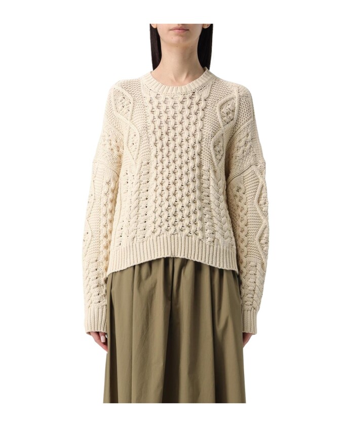 pull-beige-en-tricot-cable