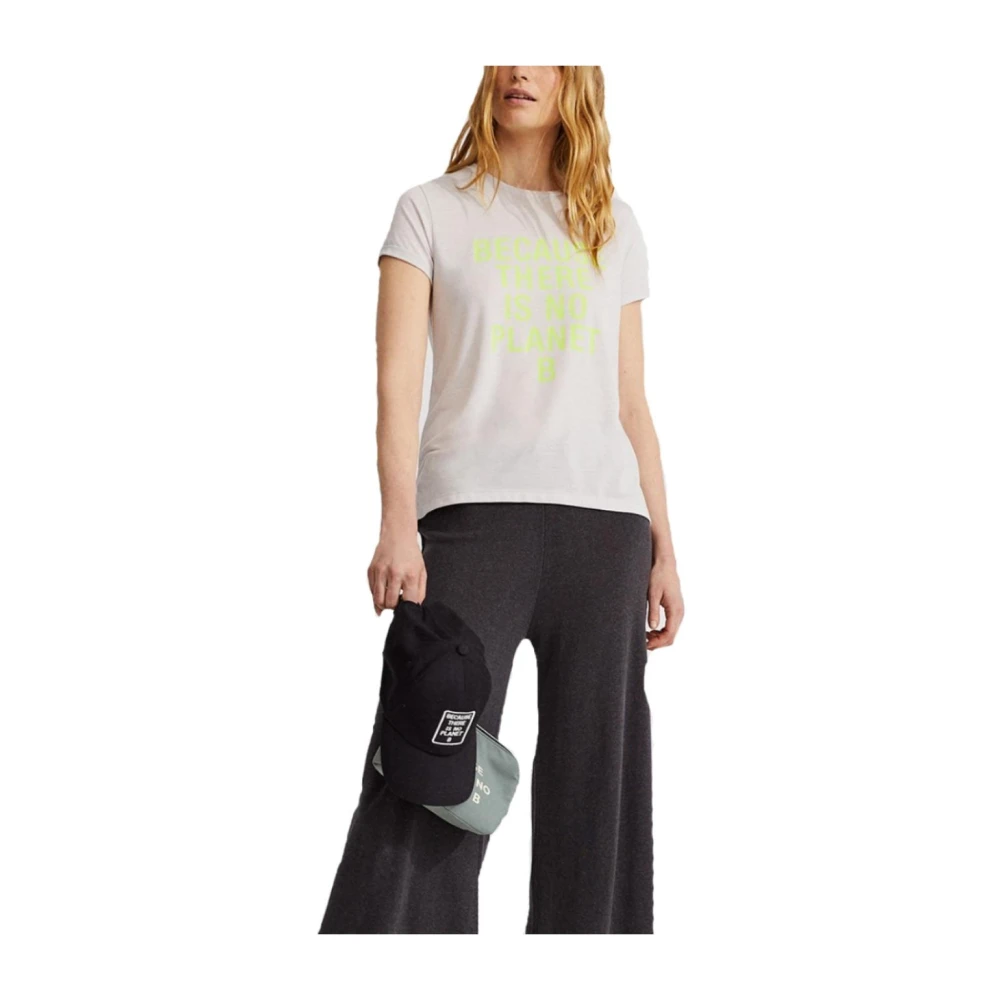 Ecoalf Women's Gray T-Shirts, Xs, Wave Short Sleeve T-Shirt