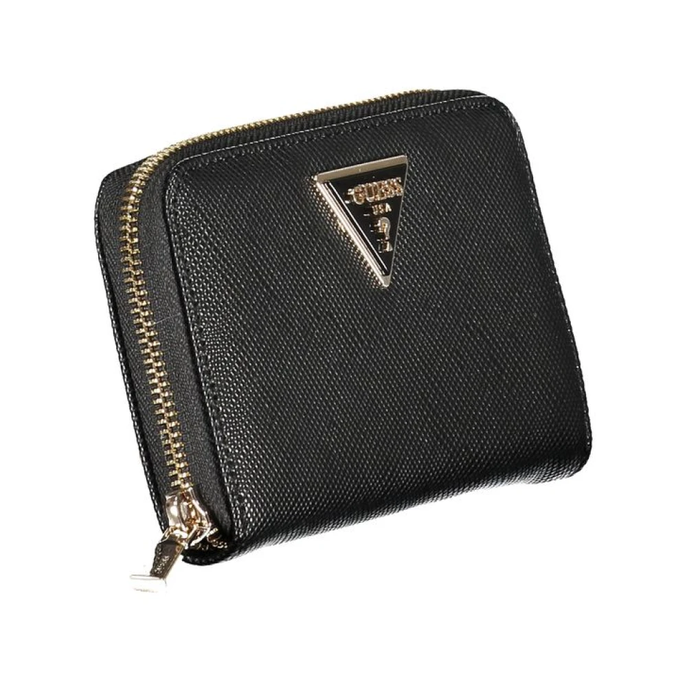 Guess Zwarte Portemonnee met Rits en Kaartsleuven Black Dames
