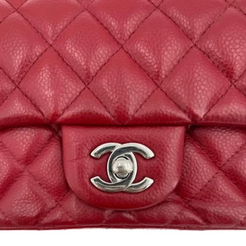 Chanel Vintage Pre-owned Leather chanel-bags Red Dames