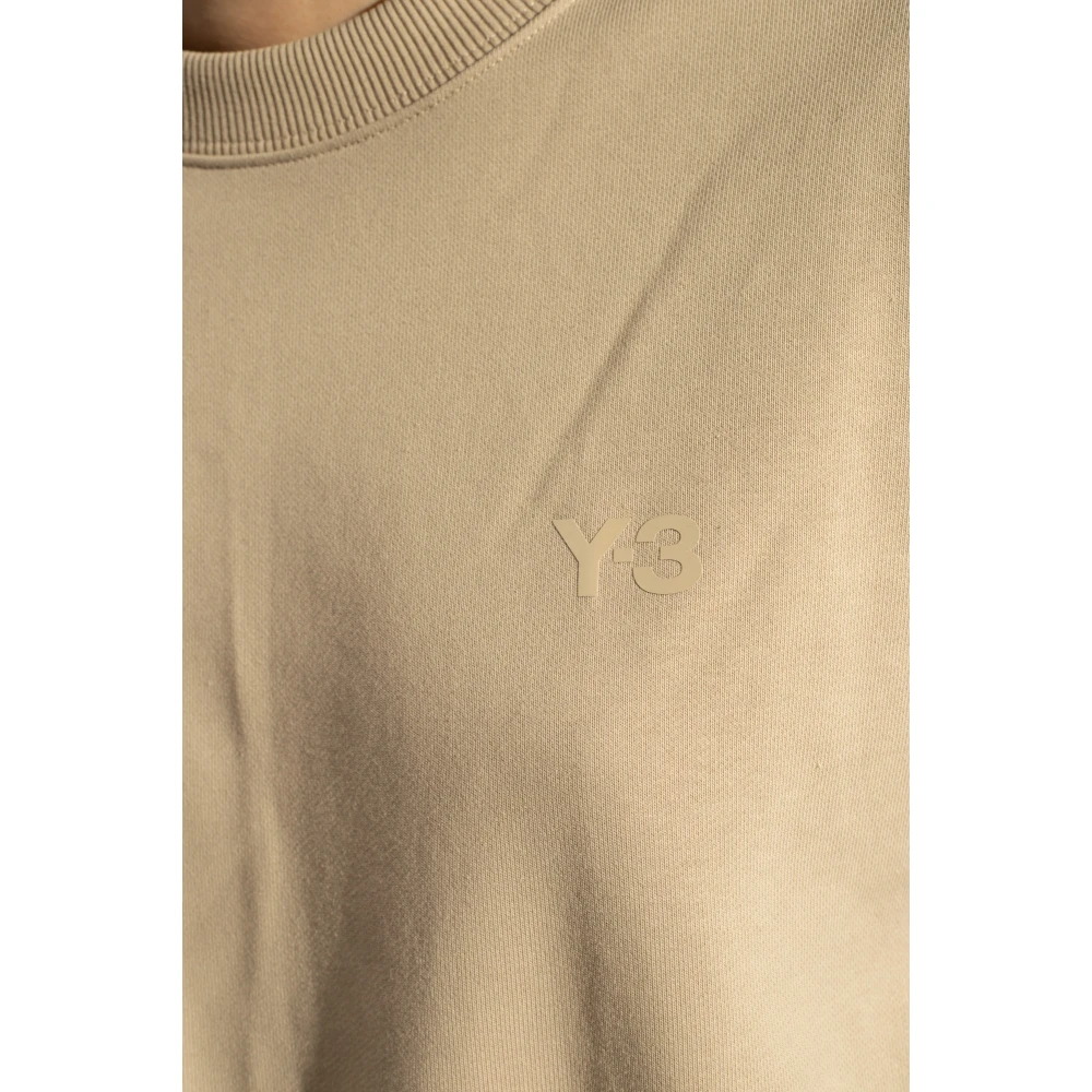 Y-3 Sweatshirt met logo Beige Dames