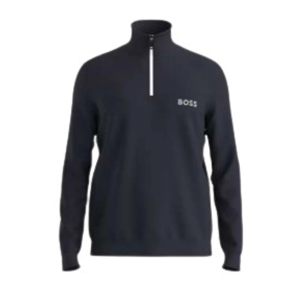 Boss Green Men's Green/Blue Boss Sweaters