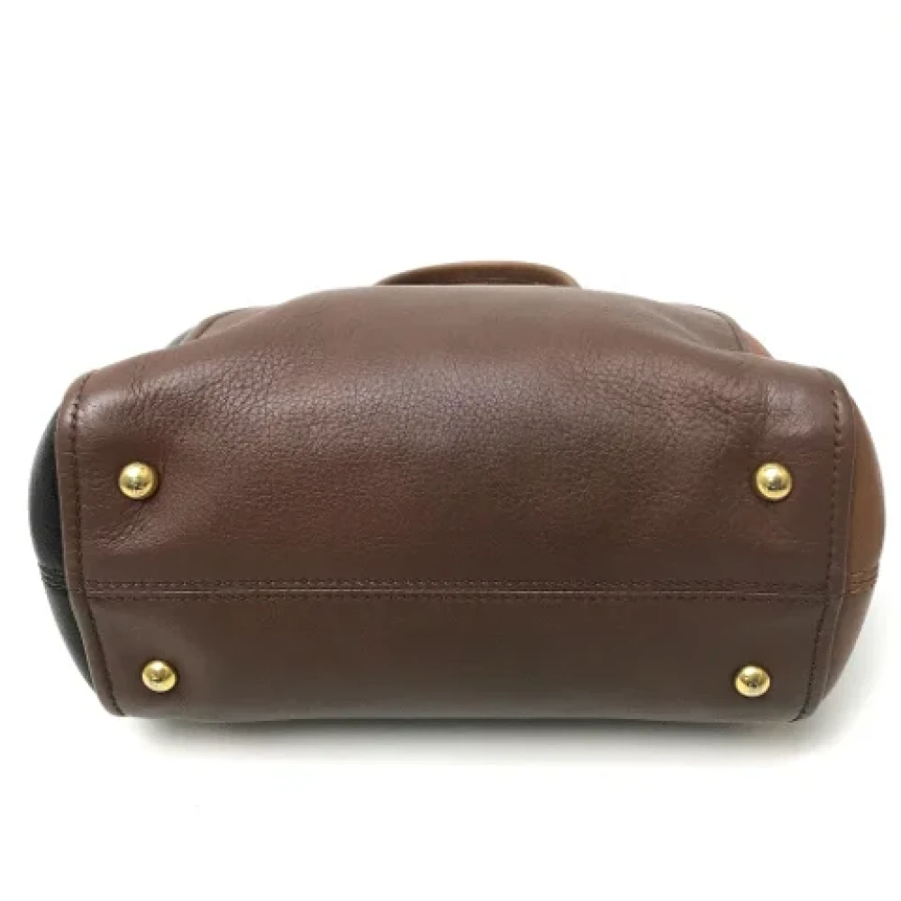 Fendi Vintage Pre-owned Leather fendi-bags Brown Dames