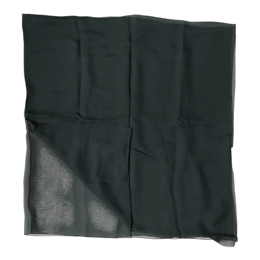 Dolce & Gabbana Women's Green Silk Scarves, One Size, Foulard Scarf