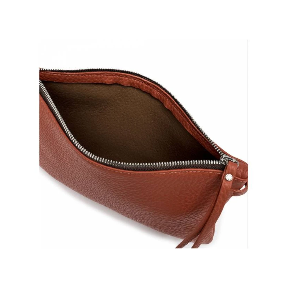 Gianni Chiarini Stijlvolle Leren Tas Brown Dames