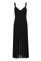 elegant-midi-dress-with-sheer-stripes