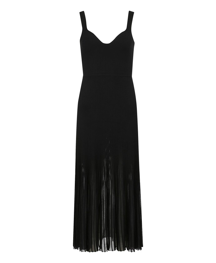 elegant-midi-dress-with-sheer-stripes