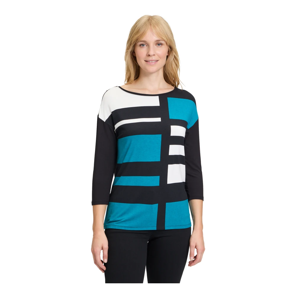 Betty Barclay Grafisch Print Boothals Shirt Multicolor Dames