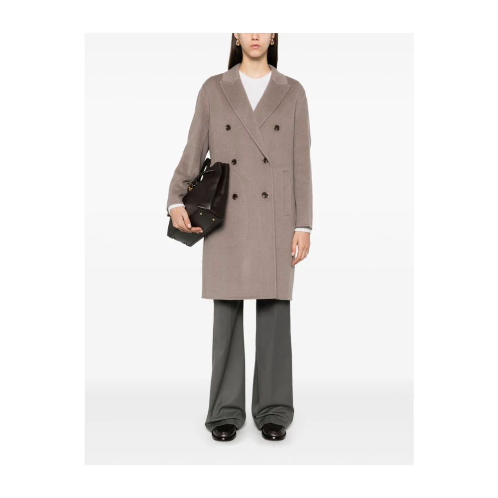 Theory Double-Face Wol-Kasjmier Jas Brown Dames