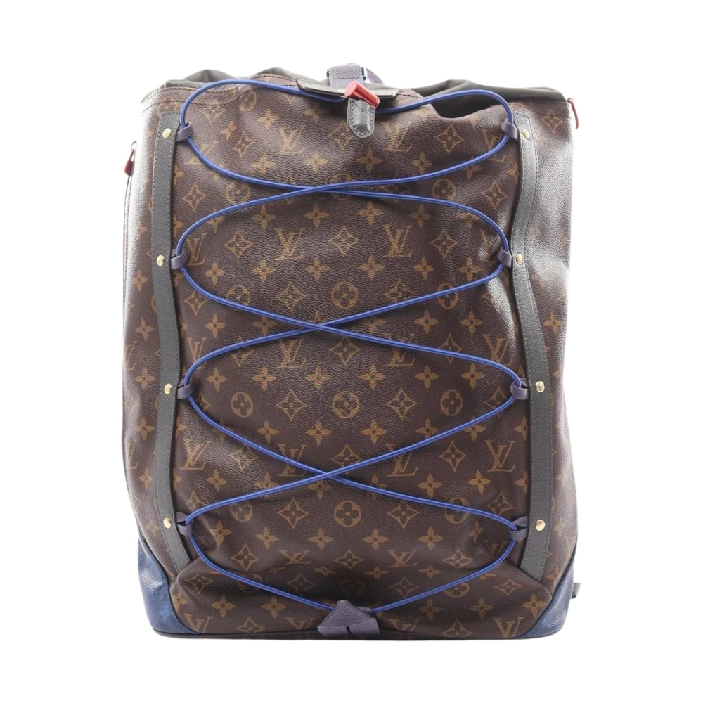 Louis Vuitton Vintage Women's Blue Pre-Owned Vintage Monogram Backpack With Cording
