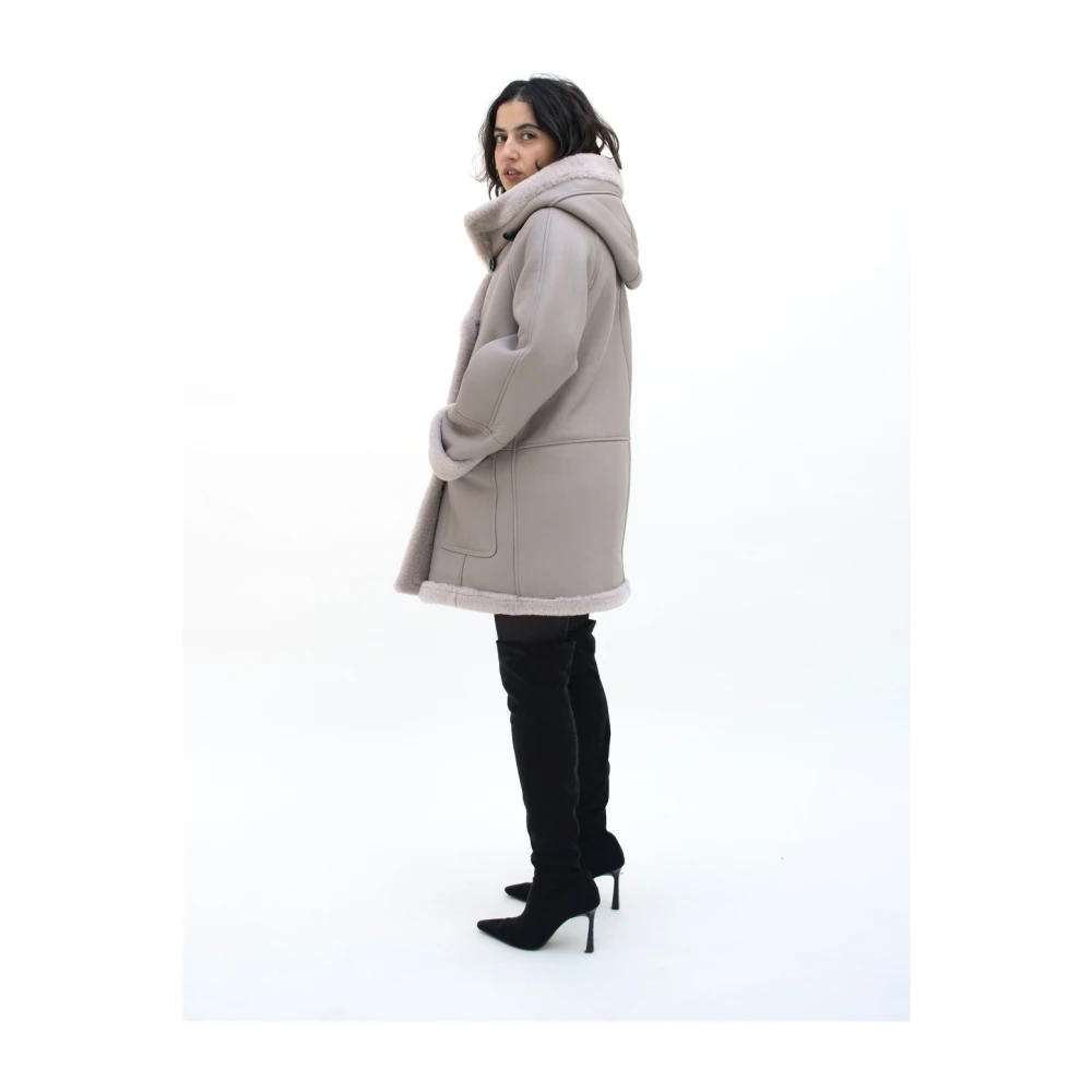 Just Things we Like Chie Shearling Jacket Beige Dames