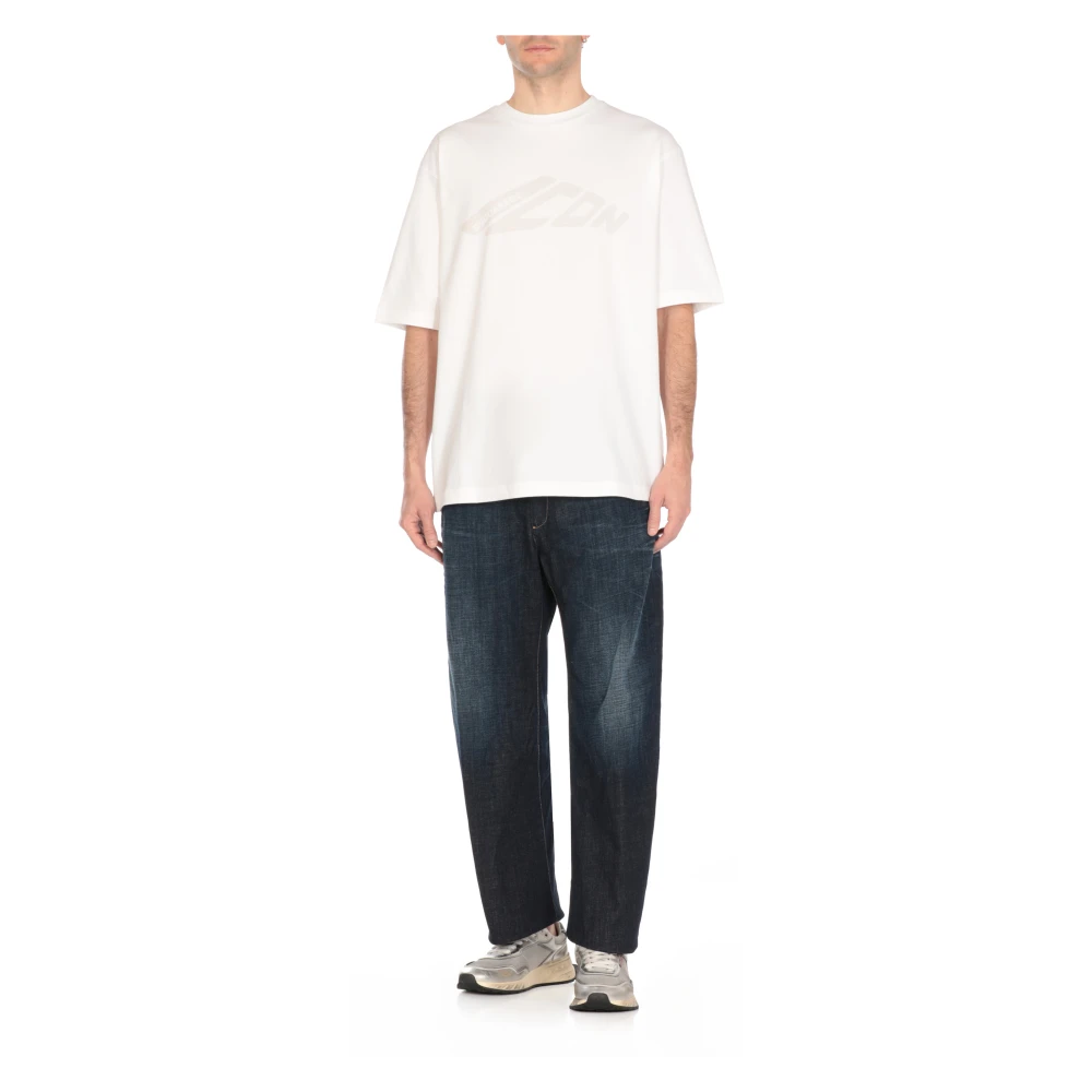 Dsquared2 Wit T-shirt met logoprint White Heren