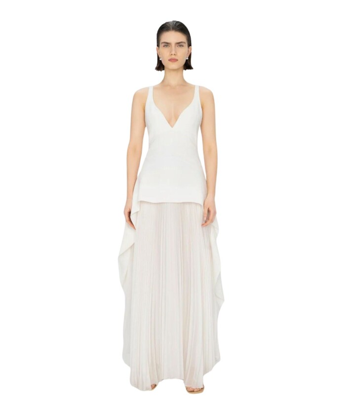 elegante-v-hals-midi-jurk