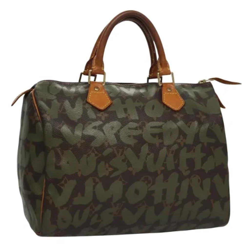 Louis Vuitton Vintage Pre-owned Canvas handbags Green Dames