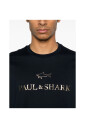 bleu-marine-imprime-requin-col-rond