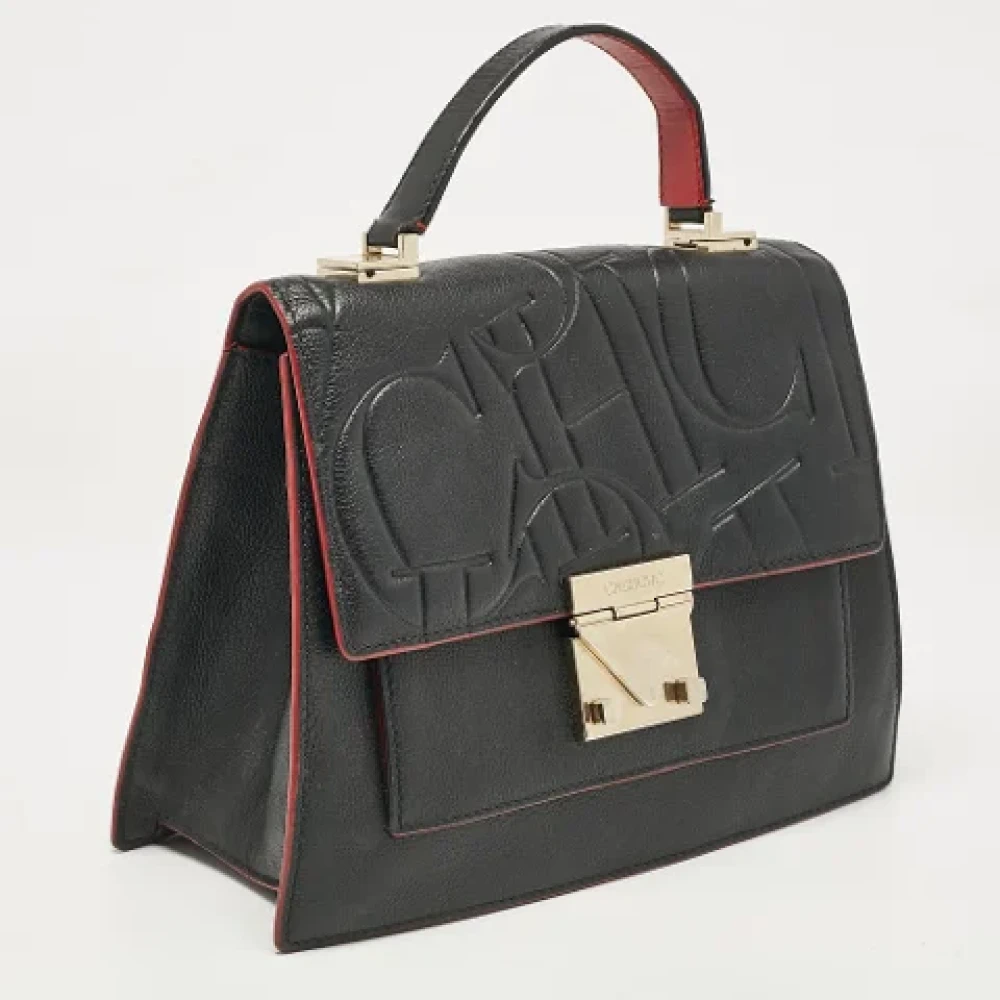 Carolina Herrera Pre-owned Leather handbags Black Dames