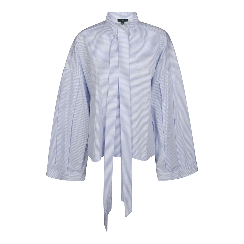 Jejia Stijlvolle Blouse met Sjaal Detail Blue Dames